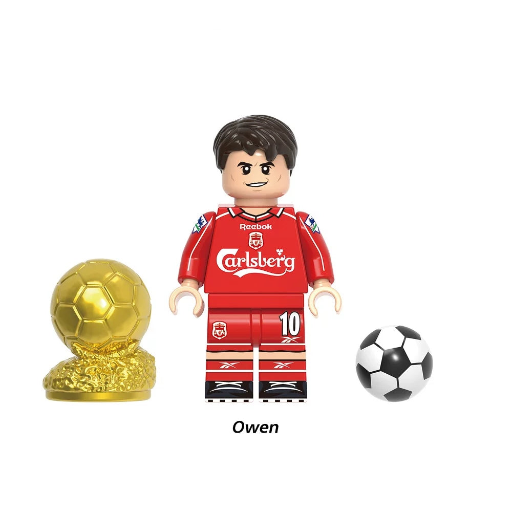 Football Legends Inspired Block Figures Set - Soccer Star Building Block Figures