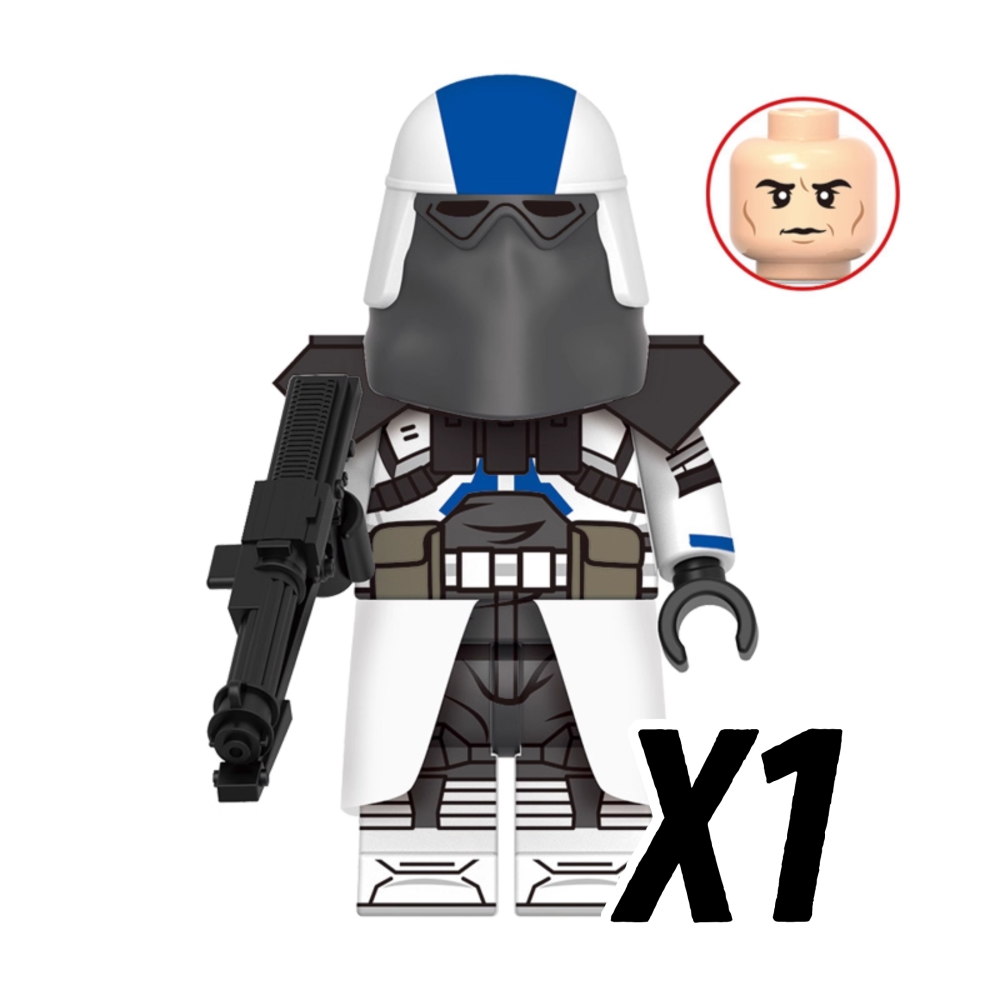 Space War Theme 501st Clone Trooper Block Figures Set – Clone, Stormtroopers, Marines, and Scout