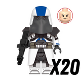 Space War Theme 501st Clone Trooper Block Figures Set – Clone, Stormtroopers, Marines, and Scout