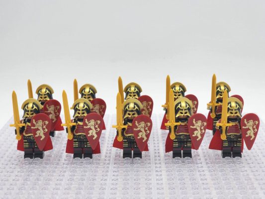Game of Thrones House Lannister The Golden Knights Block Figures Set