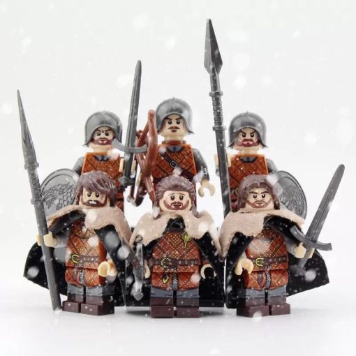 Game of Thrones House Stark Block Figures Set