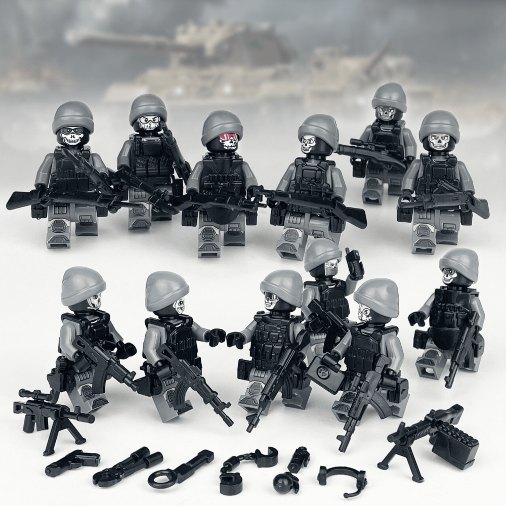 Ghost Team Special Force Unit Block Figures Set