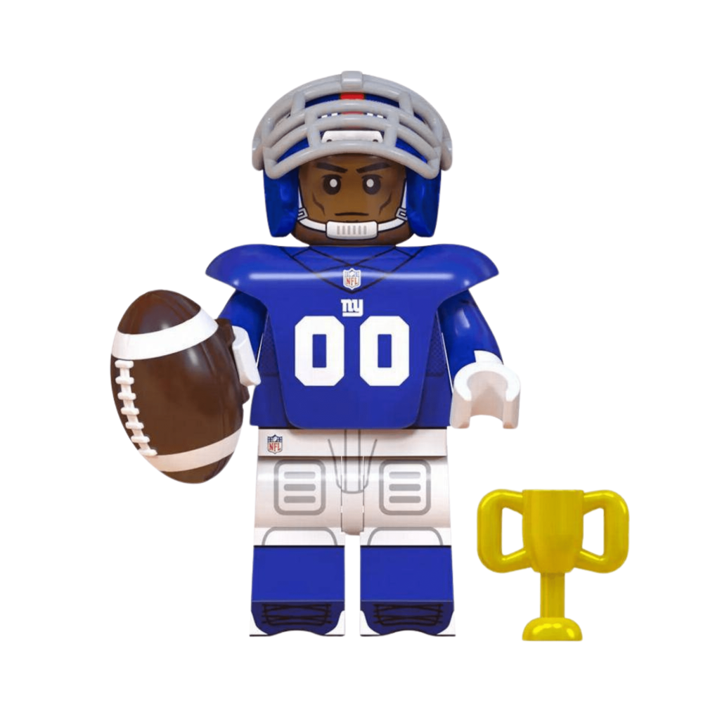 NFL Football Players Block Figures Set of 16pcs with Super Bowl Trophy Accessories