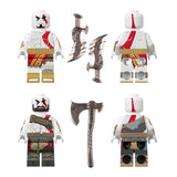 God of War Kratos Block Figures Set of 2pcs With Axe and Dagger Accessories