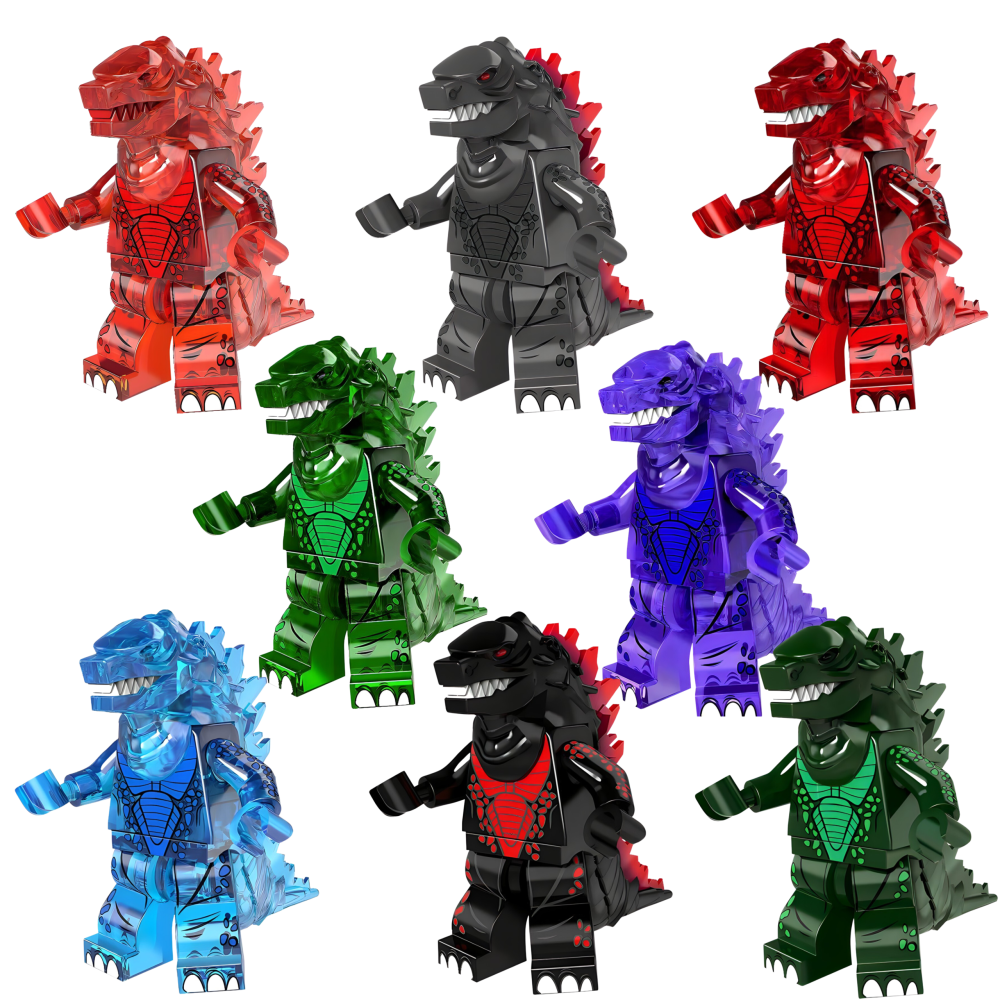 Godzilla The King of Monster Block Figures Set