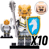 Dragon Clan Warriors Block Figures Set of 4pcs