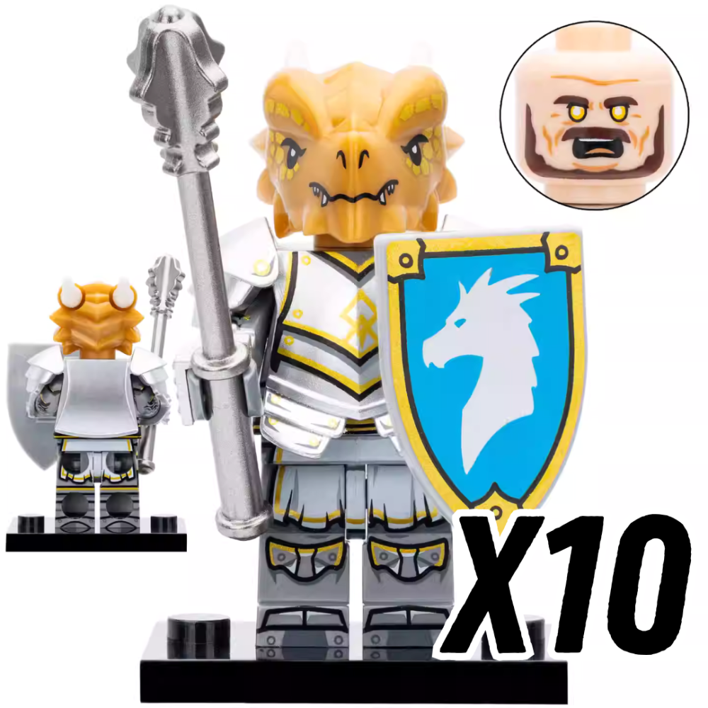 Dragon Clan Warriors Block Figures Set of 4pcs