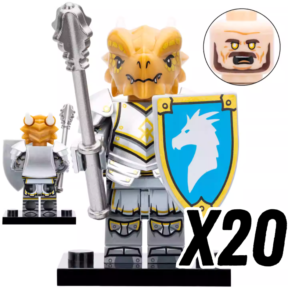 Dragon Clan Warriors Block Figures Set of 4pcs