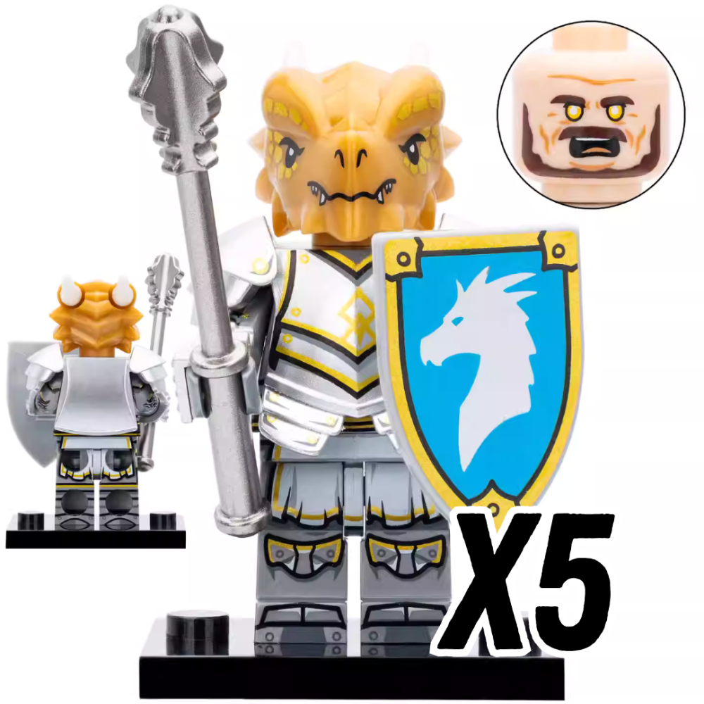 Dragon Clan Warriors Block Figures Set of 4pcs