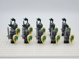 Green Dragon Knights Style 2 Block Figures Set of 10pcs
