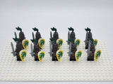 Green Dragon Knights Style 2 Block Figures Set of 10pcs