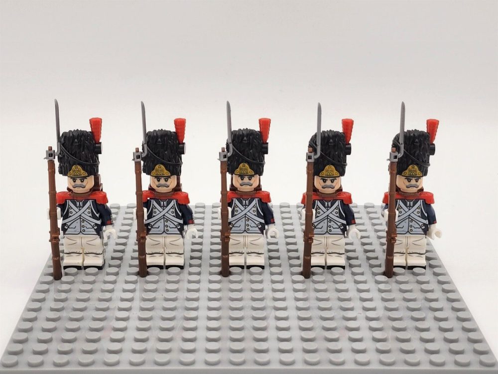 Grenadiers of the Old Guard Block Figures Set of 5pcs