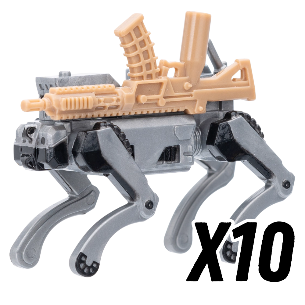 RoboDog Block Figures Set – Weaponized Mecha Hounds (4 Variants)
