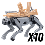 RoboDog Block Figures Set – Weaponized Mecha Hounds (4 Variants)