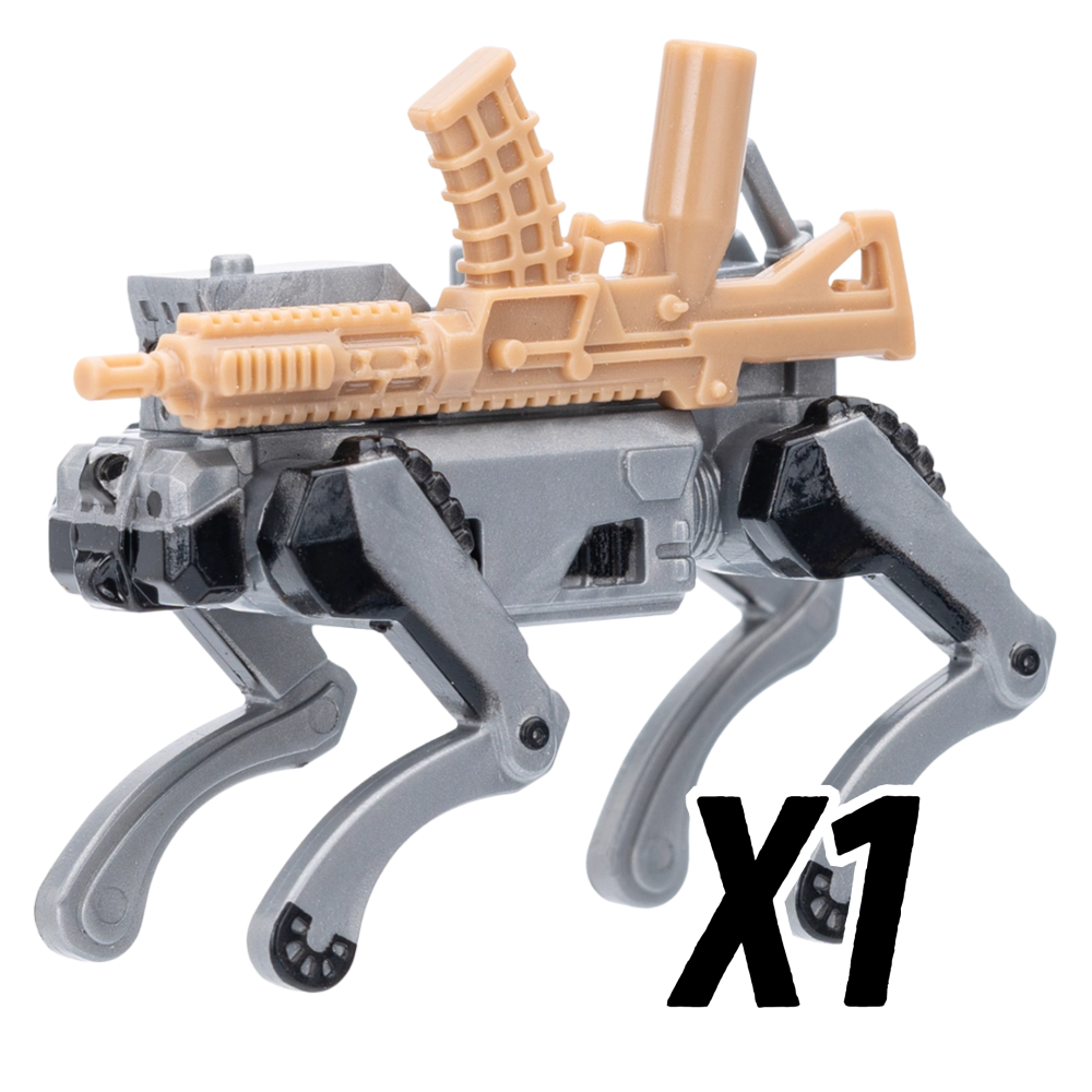 RoboDog Block Figures Set – Weaponized Mecha Hounds (4 Variants)