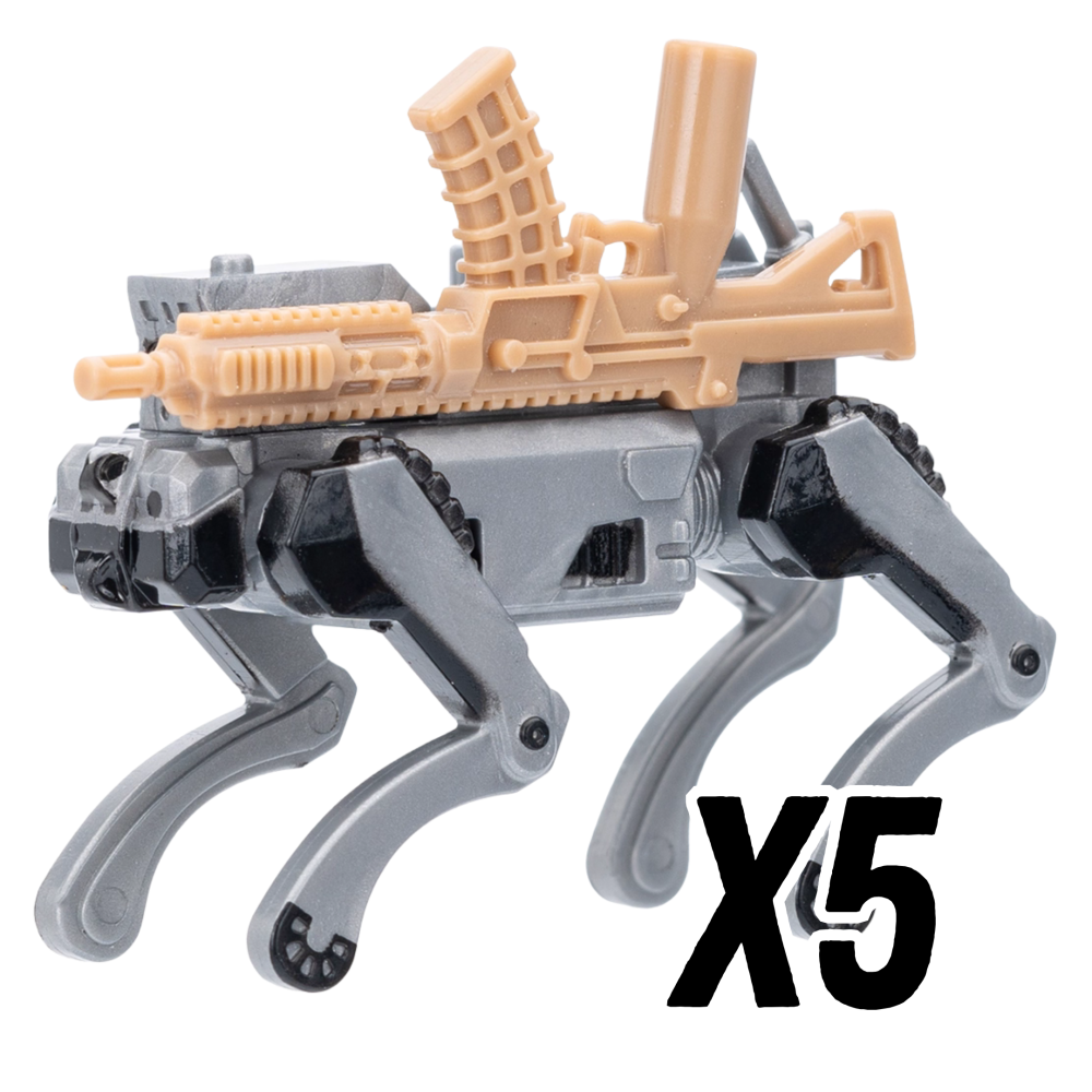 RoboDog Block Figures Set – Weaponized Mecha Hounds (4 Variants)