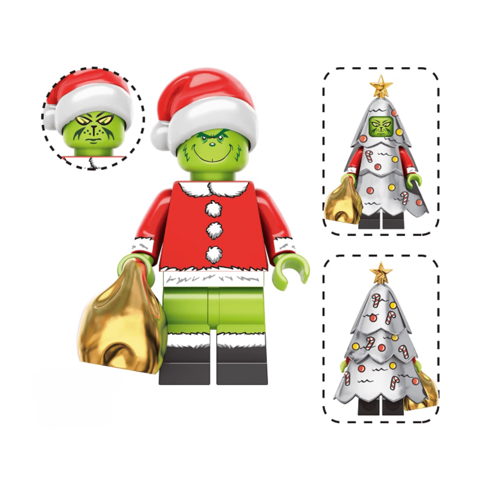 Assortment of Christmas Characters Block Figures Set 1 Or Single