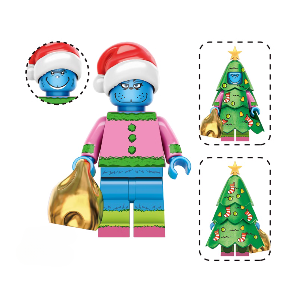Assortment of Christmas Characters Block Figures Set 1 Or Single