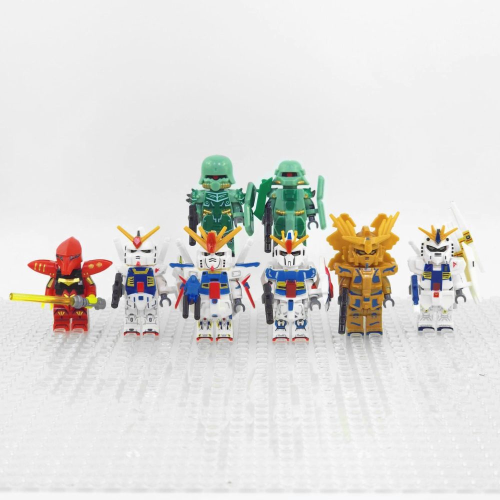 Gundam Mobile Suit Block Figures Set