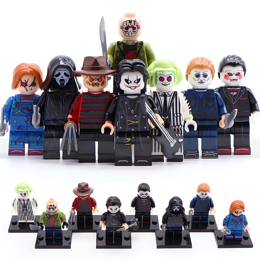 Halloween Freddy Versus Jason Block Figures Set of 8pcs Or Single