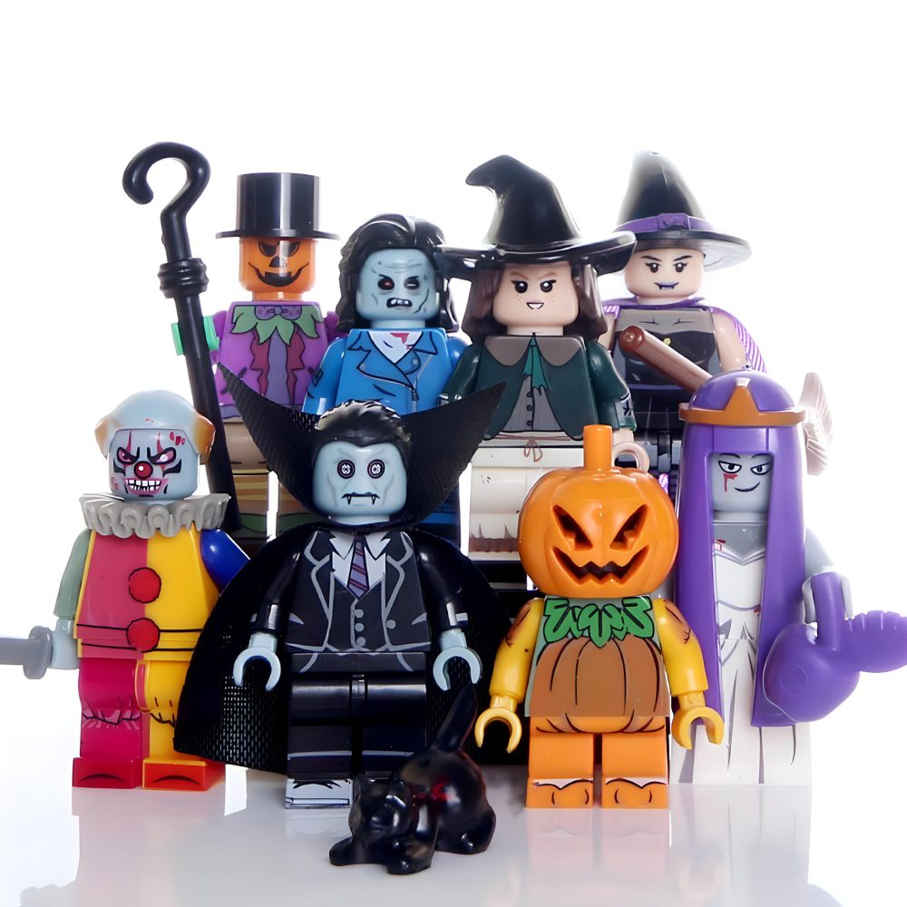 Halloween Shadows  Unique Ghouls Crossovers and Variants Block Figures Set