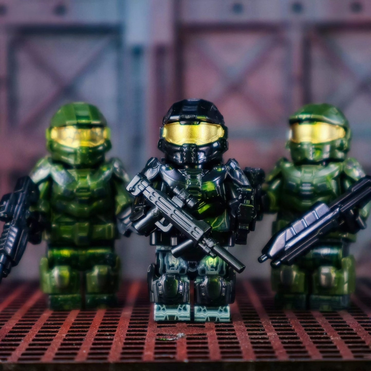 Halo Spartan Soldier Block Figures Set of 3pcs
