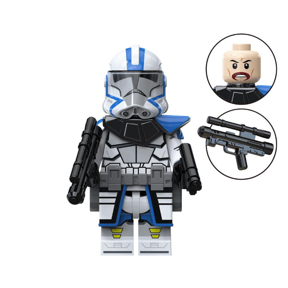 Space War Theme 501st Legion Clone Troopers & Anakin Block Figures Set 2