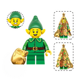 Assortment of Christmas Characters Block Figures Set 2