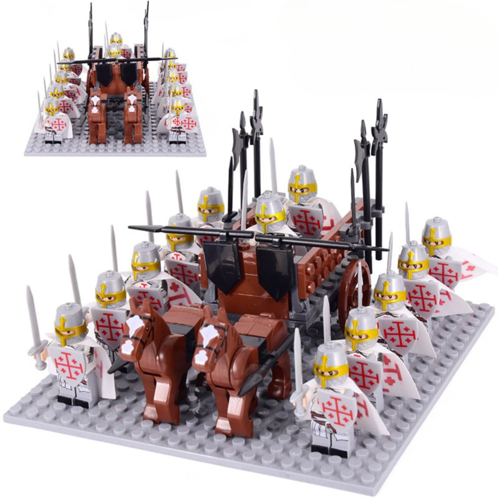 Crusaders War Horse Contingents Block Figures Sets
