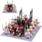 Crusaders War Horse Contingents Block Figures Sets