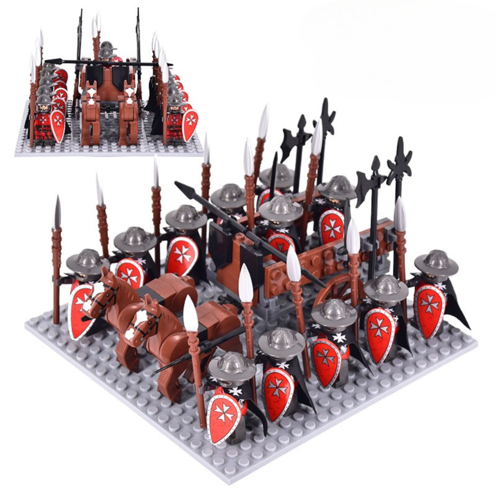 Crusaders War Horse Contingents Block Figures Sets