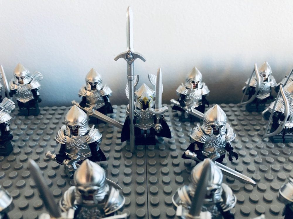 Lord the Rings Gondor Minas Tirith Block Figures Set 65pcs