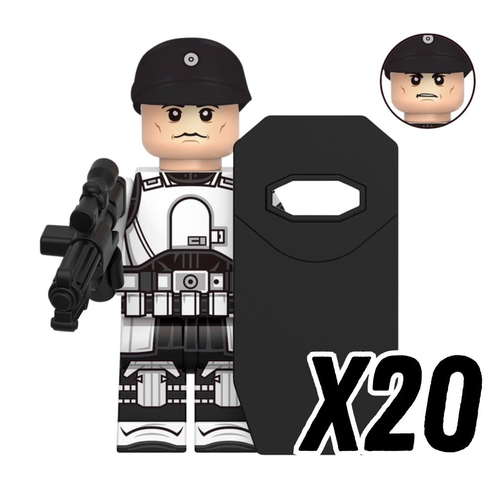 Space War Theme Andor Block Figures Set – Imperial Officers, Rebels
