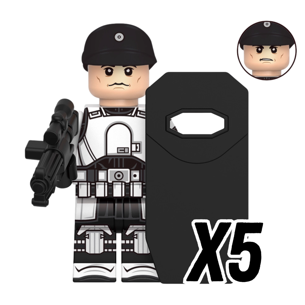 Space War Theme Andor Block Figures Set – Imperial Officers, Rebels