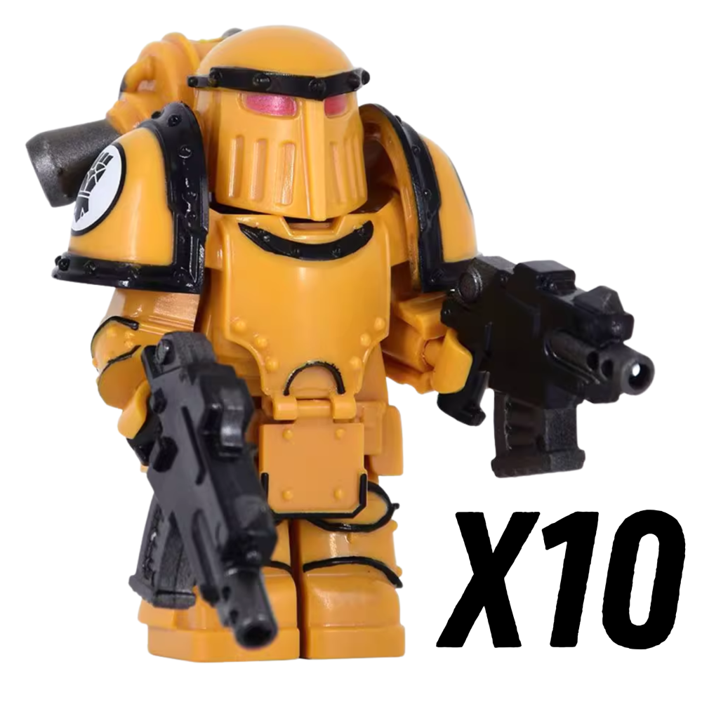 Warhammer Space Marine Mk III Iron Power Armour Block Figures Set