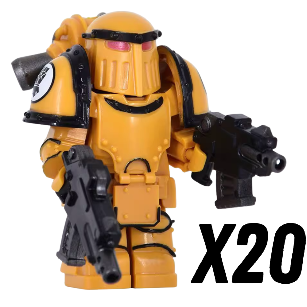 Warhammer Space Marine Mk III Iron Power Armour Block Figures Set