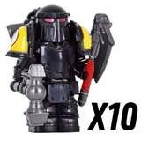 Warhammer Space Marine Mk III Iron Power Armour Block Figures Set