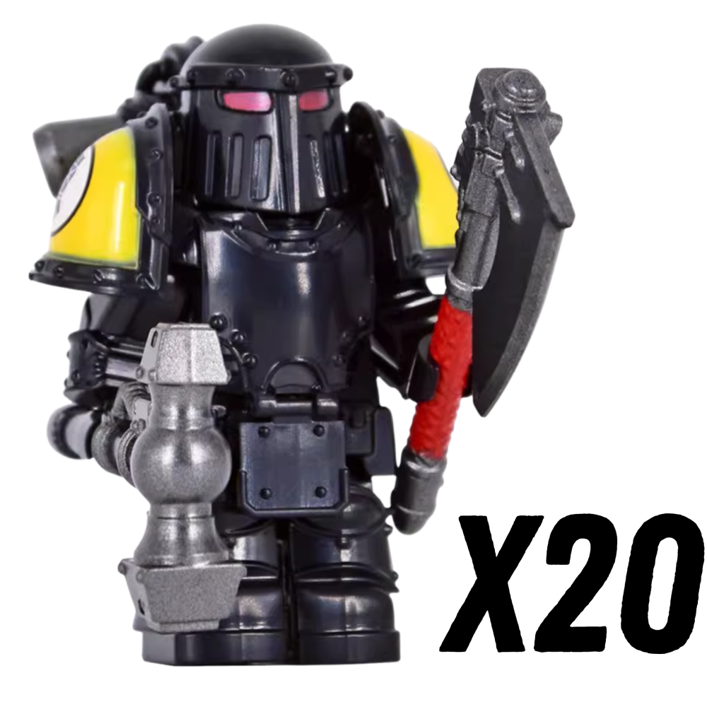Warhammer Space Marine Mk III Iron Power Armour Block Figures Set