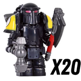 Warhammer Space Marine Mk III Iron Power Armour Block Figures Set