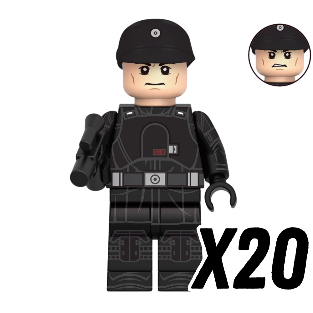 Space War Theme Andor Block Figures Set – Imperial Officers, Rebels