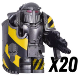 Warhammer Space Marine Mk III Iron Power Armour Block Figures Set