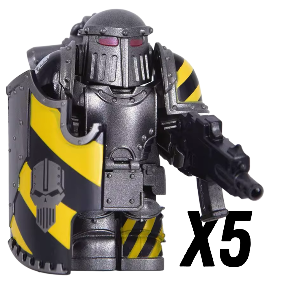 Warhammer Space Marine Mk III Iron Power Armour Block Figures Set