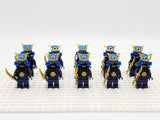Japanese Samurai Naginata Block Figures Set of 10pcs
