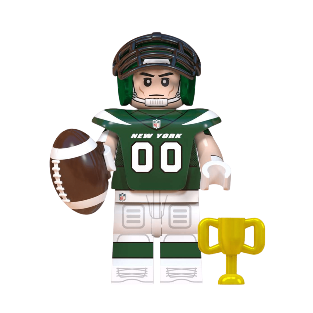 NFL Football Players Block Figures Set of 16pcs with Super Bowl Trophy Accessories