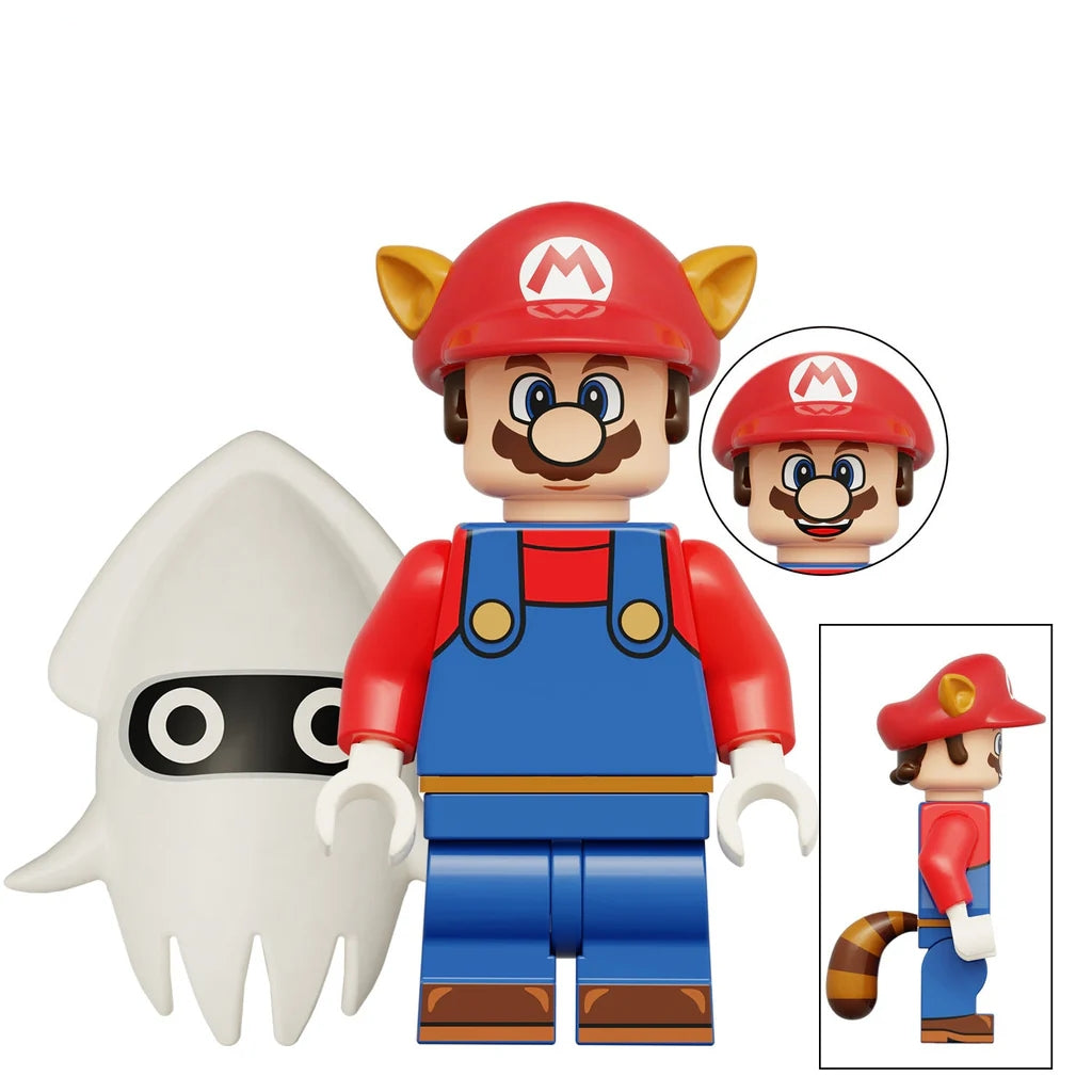 Super Mario Brothers Baby Mario Luigi Toad Block Figures Set