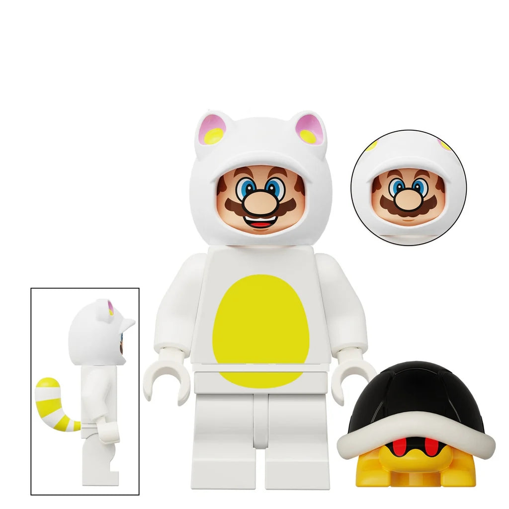 Super Mario Brothers Baby Mario Luigi Toad Block Figures Set