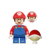 Super Mario Brothers Baby Mario Luigi Toad Block Figures Set