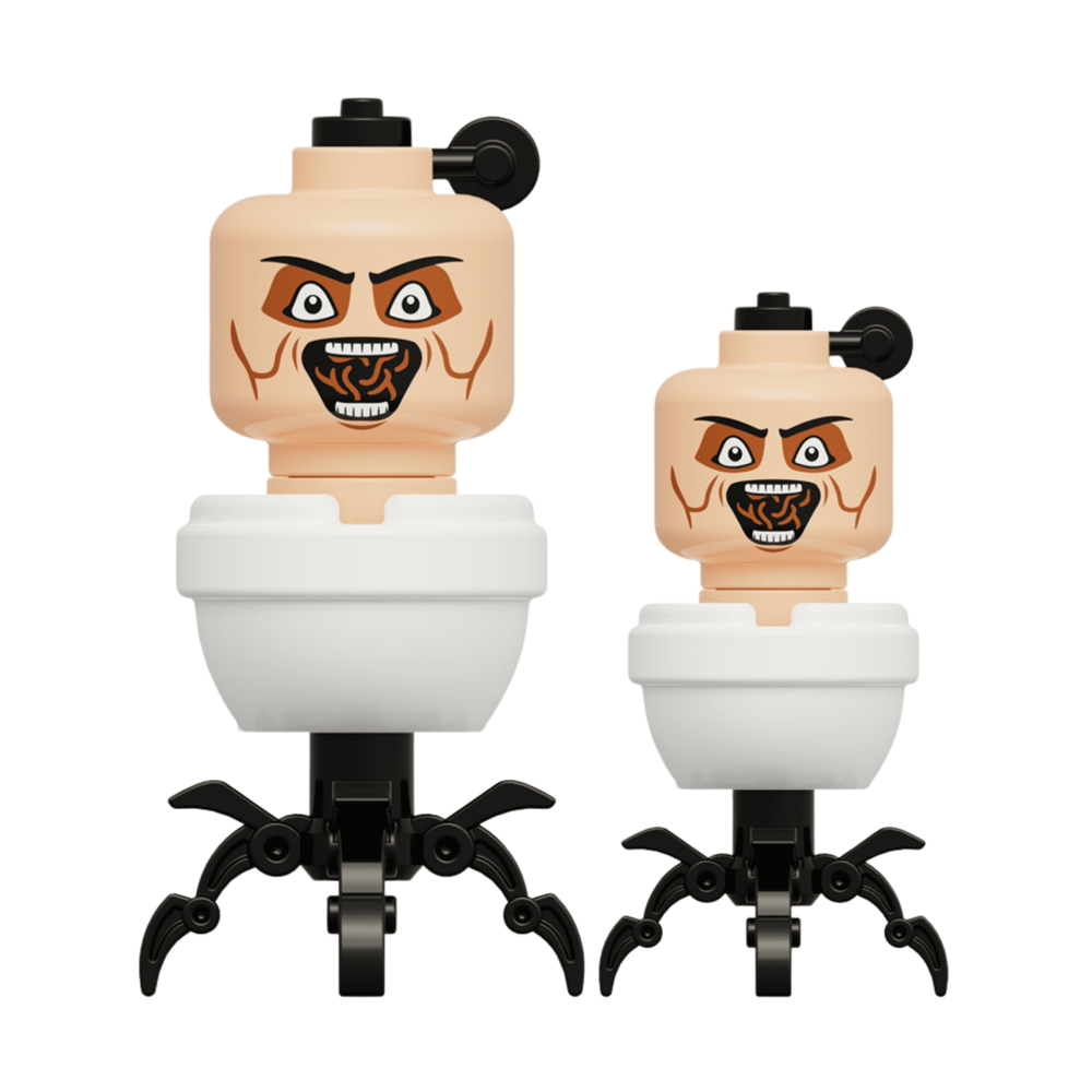Skibidi Toilet Youtube Shorts Set 2 Block Figures Set of 4pcs
