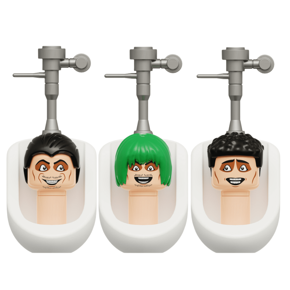 Skibidi Toilet Youtube Shorts Set 2 Block Figures Set of 4pcs