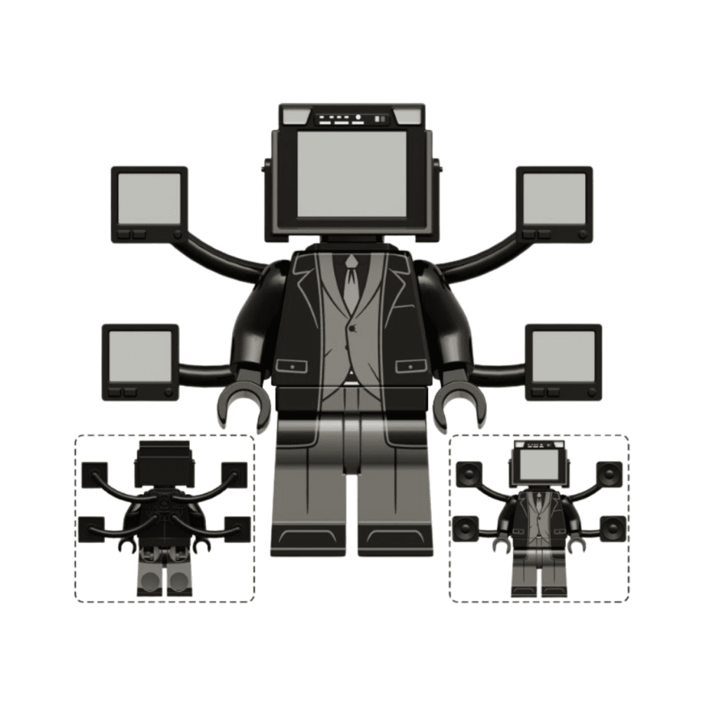 Skibidi Toilet Alpha-Hills Lab Block Figures Set of 4pcs
